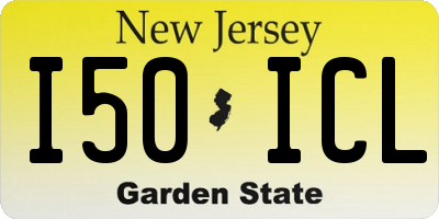 NJ license plate I50ICL