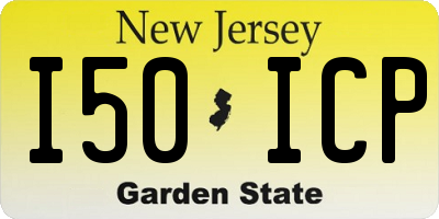 NJ license plate I50ICP