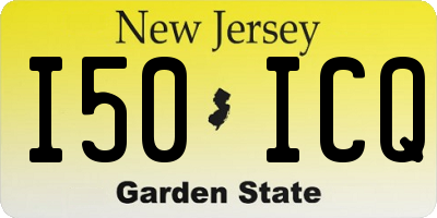 NJ license plate I50ICQ