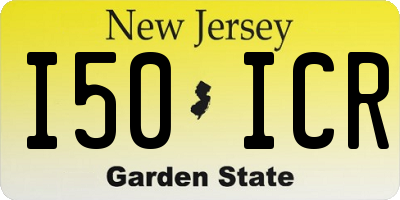NJ license plate I50ICR