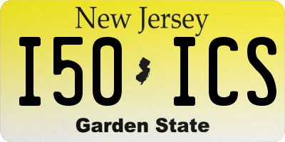 NJ license plate I50ICS