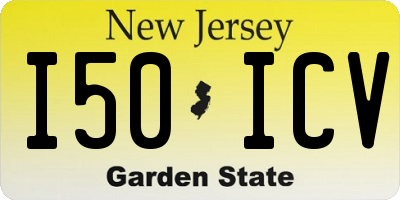 NJ license plate I50ICV