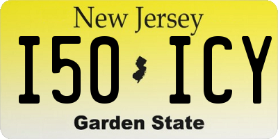 NJ license plate I50ICY