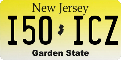 NJ license plate I50ICZ