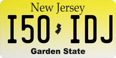NJ license plate I50IDJ