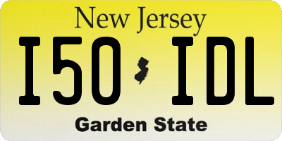 NJ license plate I50IDL