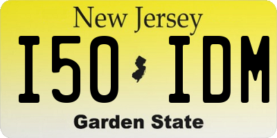 NJ license plate I50IDM