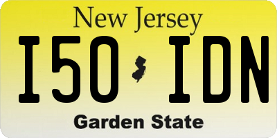 NJ license plate I50IDN