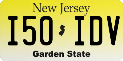 NJ license plate I50IDV