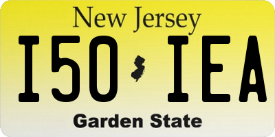 NJ license plate I50IEA