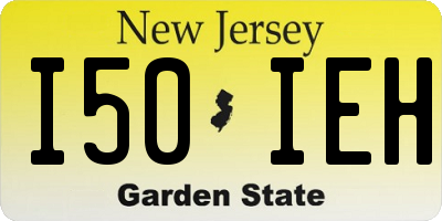 NJ license plate I50IEH