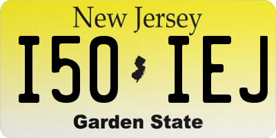 NJ license plate I50IEJ