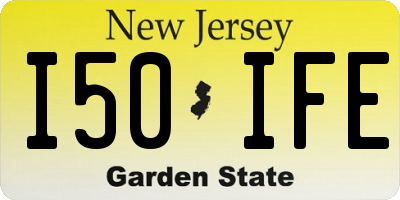 NJ license plate I50IFE