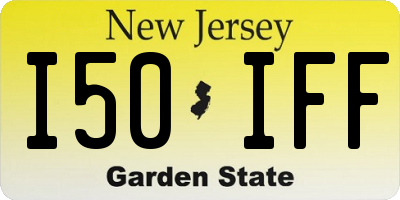 NJ license plate I50IFF