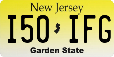 NJ license plate I50IFG