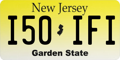 NJ license plate I50IFI