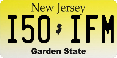 NJ license plate I50IFM