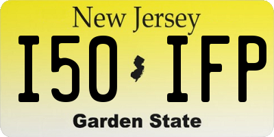 NJ license plate I50IFP
