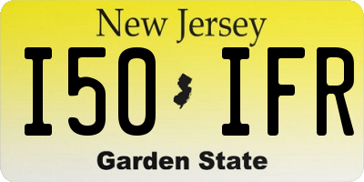 NJ license plate I50IFR