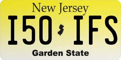 NJ license plate I50IFS