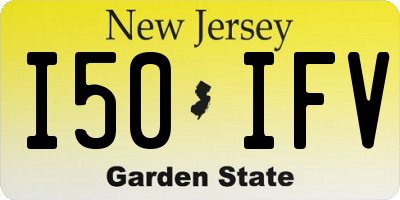 NJ license plate I50IFV