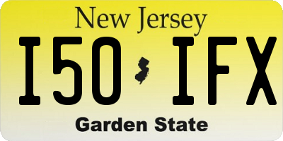 NJ license plate I50IFX