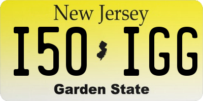 NJ license plate I50IGG