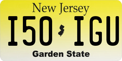 NJ license plate I50IGU