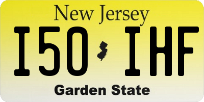NJ license plate I50IHF