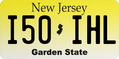 NJ license plate I50IHL