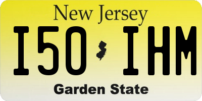 NJ license plate I50IHM