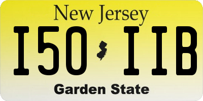 NJ license plate I50IIB