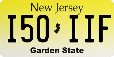 NJ license plate I50IIF