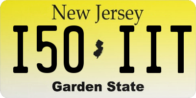 NJ license plate I50IIT