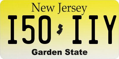 NJ license plate I50IIY