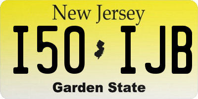 NJ license plate I50IJB