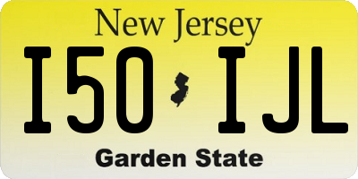 NJ license plate I50IJL