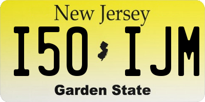 NJ license plate I50IJM