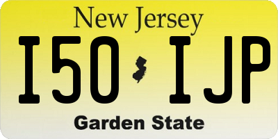 NJ license plate I50IJP