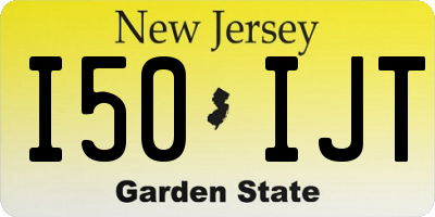 NJ license plate I50IJT