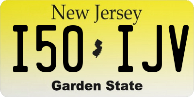 NJ license plate I50IJV