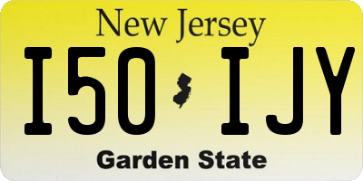 NJ license plate I50IJY