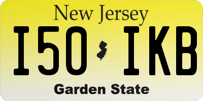 NJ license plate I50IKB