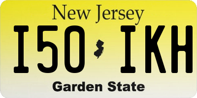 NJ license plate I50IKH