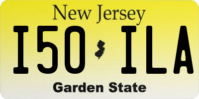 NJ license plate I50ILA