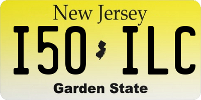 NJ license plate I50ILC