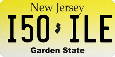 NJ license plate I50ILE