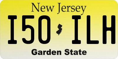 NJ license plate I50ILH
