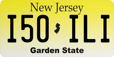 NJ license plate I50ILI