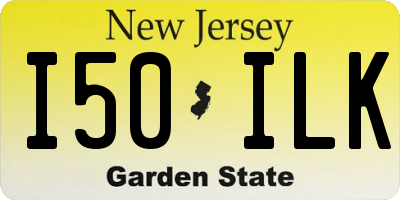 NJ license plate I50ILK